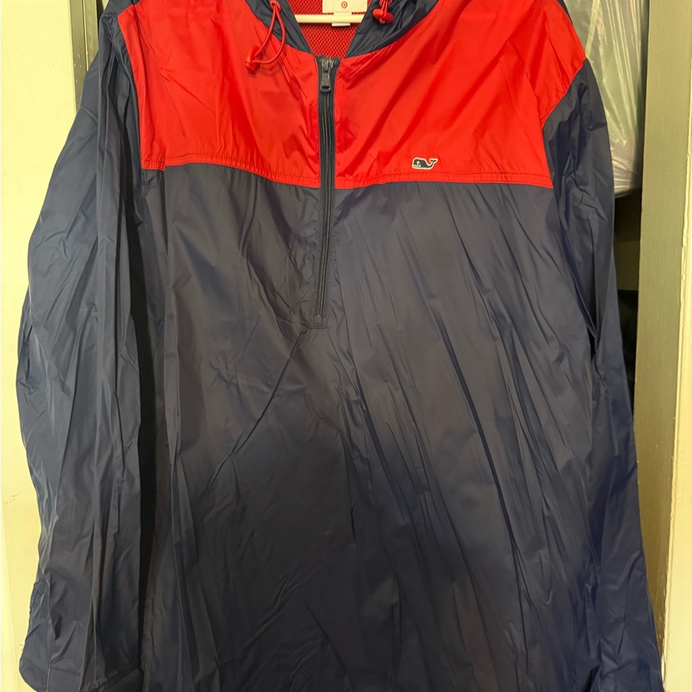 Vineyard Vines Red and Blue Windbreaker